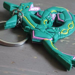 3" Rubber Rayquaza Keychain